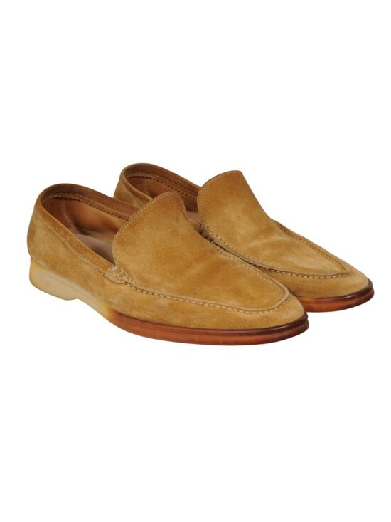 Loro Piana Summer Walk Size US8.5 EU41.5 Brown Tan Suede Slip On Loafer main image 12